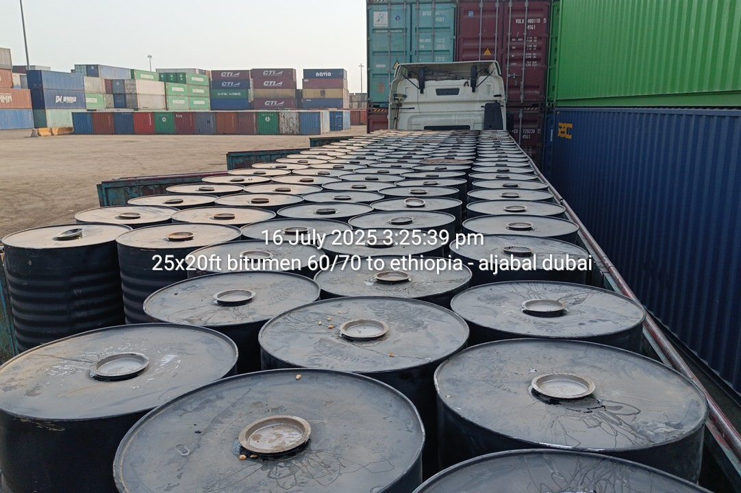 25x20ft bitumen 60/70 to ethiopia - aljabal dubai Bitumen Export Standards to Malaysia